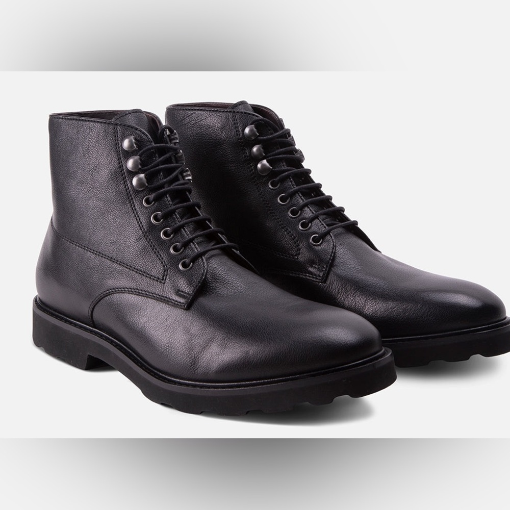 New!  Gordon Rush Austin Lace Up Chukka Boots Leather Black Size 9.5B